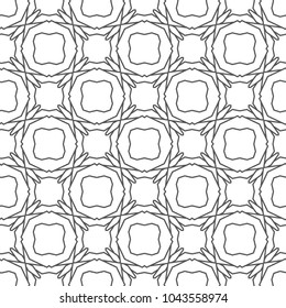 Geometric ornamental vector pattern. Seamless design.
