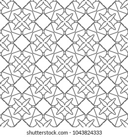 Geometric ornamental vector pattern. Seamless design.