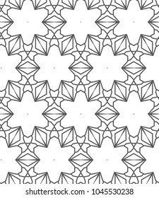 Geometric ornamental vector pattern. Seamless design.