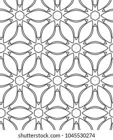 Geometric ornamental vector pattern. Seamless design.