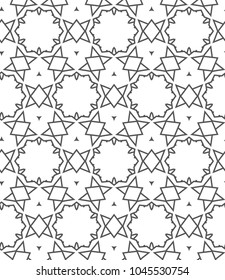 Geometric ornamental vector pattern. Seamless design.