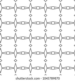 Geometric ornamental vector pattern. Seamless design.