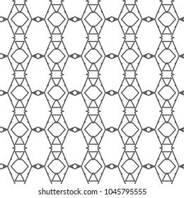 Geometric ornamental vector pattern. Seamless design.