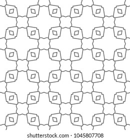 Geometric ornamental vector pattern. Seamless design.