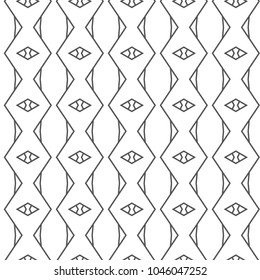 Geometric ornamental vector pattern. Seamless design.