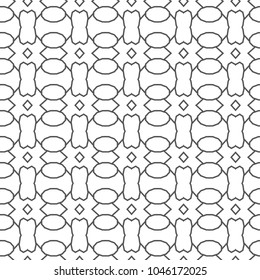 Geometric ornamental vector pattern. Seamless design.