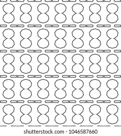 Geometric ornamental vector pattern. Seamless design.