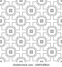 Geometric ornamental vector pattern. Seamless design.