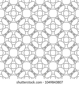 Geometric ornamental vector pattern. Seamless design.