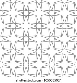 Geometric ornamental vector pattern. Seamless design.