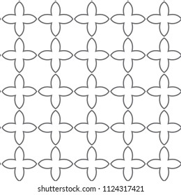 Geometric ornamental vector pattern. Seamless design.