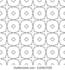 Geometric ornamental vector pattern. Seamless design.