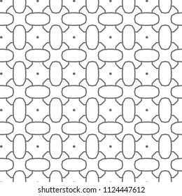 Geometric ornamental vector pattern. Seamless design.