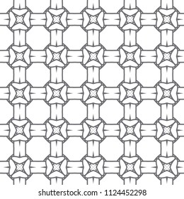 Geometric ornamental vector pattern. Seamless design.