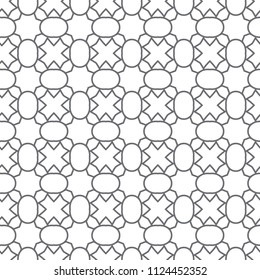 Geometric ornamental vector pattern. Seamless design.