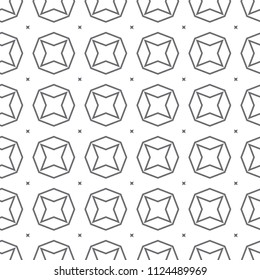 Geometric ornamental vector pattern. Seamless design.