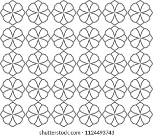 Geometric ornamental vector pattern. Seamless design.