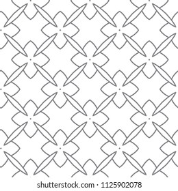 Geometric ornamental vector pattern. Seamless design.