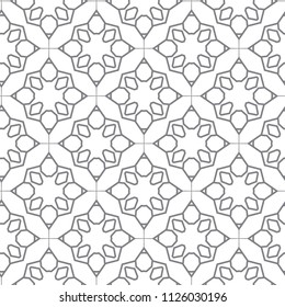 Geometric ornamental vector pattern. Seamless design.