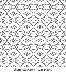 Geometric ornamental vector pattern. Seamless design.