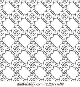 Geometric ornamental vector pattern. Seamless design.