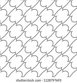 Geometric ornamental vector pattern. Seamless design.