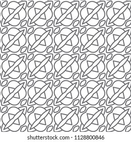 Geometric ornamental vector pattern. Seamless design.