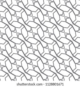 Geometric ornamental vector pattern. Seamless design.