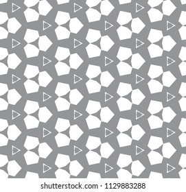 Geometric ornamental vector pattern. Seamless design.