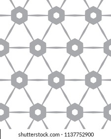 Geometric ornamental vector pattern. Seamless design.