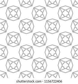 Geometric ornamental vector pattern. Seamless design.
