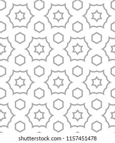 Geometric ornamental vector pattern. Seamless design.