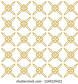 Geometric ornamental vector pattern. Seamless design.