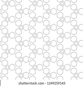 Geometric ornamental vector pattern. Seamless design.