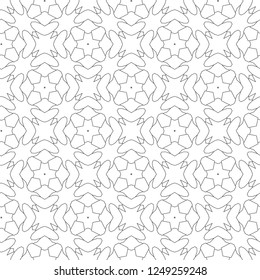 Geometric ornamental vector pattern. Seamless design.