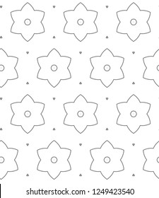 Geometric ornamental vector pattern. Seamless design.