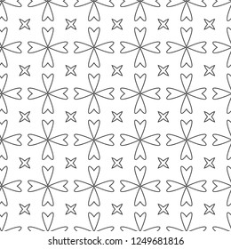 Geometric ornamental vector pattern. Seamless design.