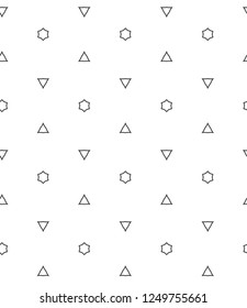 Geometric ornamental vector pattern. Seamless design.
