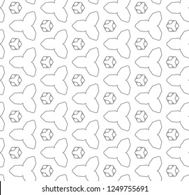 Geometric ornamental vector pattern. Seamless design.