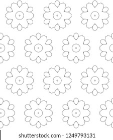 Geometric ornamental vector pattern. Seamless design.