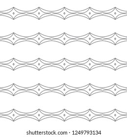 Geometric ornamental vector pattern. Seamless design.