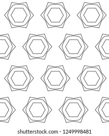 Geometric ornamental vector pattern. Seamless design.