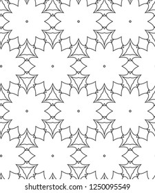 Geometric ornamental vector pattern. Seamless design.