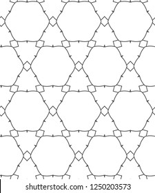 Geometric ornamental vector pattern. Seamless design.