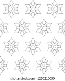 Geometric ornamental vector pattern. Seamless design.