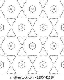 Geometric ornamental vector pattern. Seamless design.