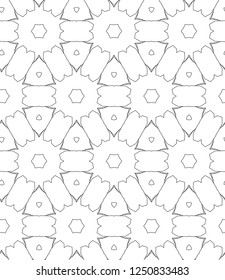 Geometric ornamental vector pattern. Seamless design.