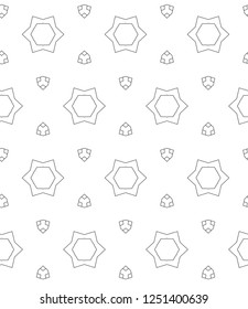 Geometric ornamental vector pattern. Seamless design.