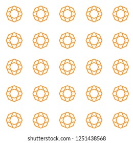 Geometric ornamental vector pattern. Seamless design.