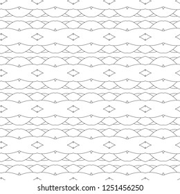 Geometric ornamental vector pattern. Seamless design.